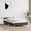 Image de vidaXL Cadre de lit sans matelas marron foncé 90x200 cm tissu