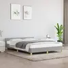 Image de vidaXL Cadre de lit sans matelas gris clair 140x190 cm tissu