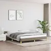 Image de vidaXL Cadre de lit sans matelas taupe 160x200 cm tissu