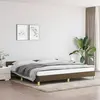Image de vidaXL Cadre de lit sans matelas marron foncé 200x200 cm tissu
