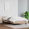 Image de vidaXL Cadre de lit avec tête de lit sans matelas cappuccino 90x190 cm