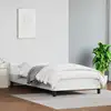Image de vidaXL Cadre de lit avec tête de lit sans matelas blanc 90x200 cm