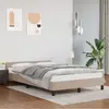 Image de vidaXL Cadre de lit avec tête de lit sans matelas cappuccino 140x190cm