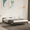Image de vidaXL Cadre de lit sans matelas gris foncé 140x190 cm velours