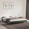 Image de vidaXL Cadre de lit sans matelas vert foncé 180x200 cm velours