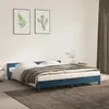 Image de vidaXL Cadre de lit sans matelas bleu foncé 180x200 cm velours