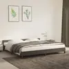 Image de vidaXL Cadre de lit sans matelas gris foncé 200x200 cm velours