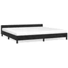 Image de vidaXL Bedframe met hoofdeinde fluweel zwart 200x200 cm