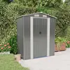 Image de vidaXL Abri de jardin Gris clair 192x108x223 cm Métal galvanisé