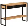 Image de vidaXL Table console 110x30x76 cm Bois de manguier solide