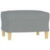 Image de Repose-pied Gris clair 60x50x41 cm Tissu