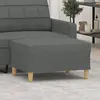 Image de vidaXL Repose-pied Gris foncé 70x55x41 cm Tissu
