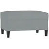 Image de vidaXL Repose-pied Gris clair 70x55x41 cm Tissu