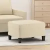 Image de vidaXL Repose-pied Crème 60x50x41 cm Tissu