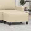 Image de vidaXL Repose-pied Crème 70x55x41 cm Tissu