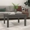 Image de vidaXL Table basse Gris 55x55x30 cm Bois massif de pin
