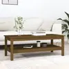 Image de vidaXL Table basse Marron miel 110x50x40 cm Bois massif de pin