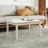 Image de vidaXL Table basse Blanc 80x50x40 cm Bois massif de pin