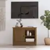 Image de vidaXL Meuble TV Marron miel 70x36,5x52 cm Bois de pin massif
