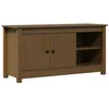 Image de Meuble TV Marron miel 103x36,5x52 cm Bois de pin massif