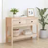 Image de vidaXL Table console 100x35x75 cm Bois massif de pin