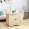 Image de vidaXL Table basse 71x49x55 cm Bois massif de pin