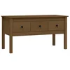 Image de vidaXL Salontafel 102x49x55 cm massief grenenhout honingbruin