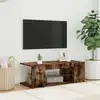 Image de vidaXL Meuble TV avec lumières LED Chêne fumé 90x39x30 cm