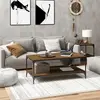 Image de vidaXL Table basse Chêne marron 80x50x40 cm Bois d'ingénierie