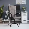 Image de vidaXL Fauteuil inclinable de bureau Taupe Tissu