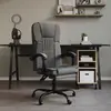Image de vidaXL Fauteuil inclinable de bureau Gris foncé Tissu