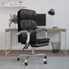 Image de vidaXL Fauteuil inclinable de bureau Noir Similicuir