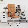 Image de vidaXL Fauteuil inclinable de bureau Marron Similicuir
