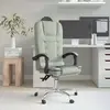 Image de vidaXL Fauteuil de massage inclinable de bureau Gris clair Velours