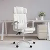 Image de vidaXL Fauteuil inclinable de bureau Blanc Similicuir