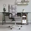 Image de vidaXL Fauteuil inclinable de bureau Gris Similicuir