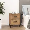 Image de vidaXL Table de chevet Marron 36x30x45 cm Bois de pin massif