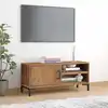 Image de vidaXL Meuble TV Marron 90x30x40 cm Bois de pin massif