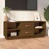 Image de vidaXL Meuble TV Marron miel 100x34x40 cm Bois de pin massif