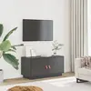 Image de vidaXL Meuble TV Gris 80x34x40 cm Bois de pin massif