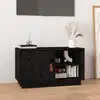 Image de vidaXL Meuble TV Noir 70x34x40 cm Bois de pin massif
