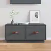 Image de vidaXL Meuble TV Gris 80x34x35 cm Bois de pin massif