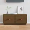 Image de vidaXL Meuble TV Marron miel 80x34x35 cm Bois de pin massif