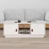 Image de vidaXL Table basse Blanc 100x50x35 cm Bois massif de pin