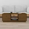 Image de vidaXL Table basse Marron miel 100x50x35 cm Bois massif de pin