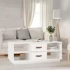 Image de vidaXL Table basse Blanc 100x50x41 cm Bois massif de pin