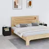Image de vidaXL Tables de chevet 2 pcs Noir 40x34x45 cm Bois de pin massif