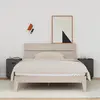 Image de vidaXL Tables de chevet 2 pcs Gris 40x34x55 cm Bois de pin massif