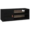 Image de vidaXL Wandkast 80x30x30 cm massief grenenhout zwart