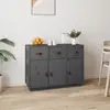 Image de vidaXL Buffet Gris 100x40x75 cm Bois massif de pin